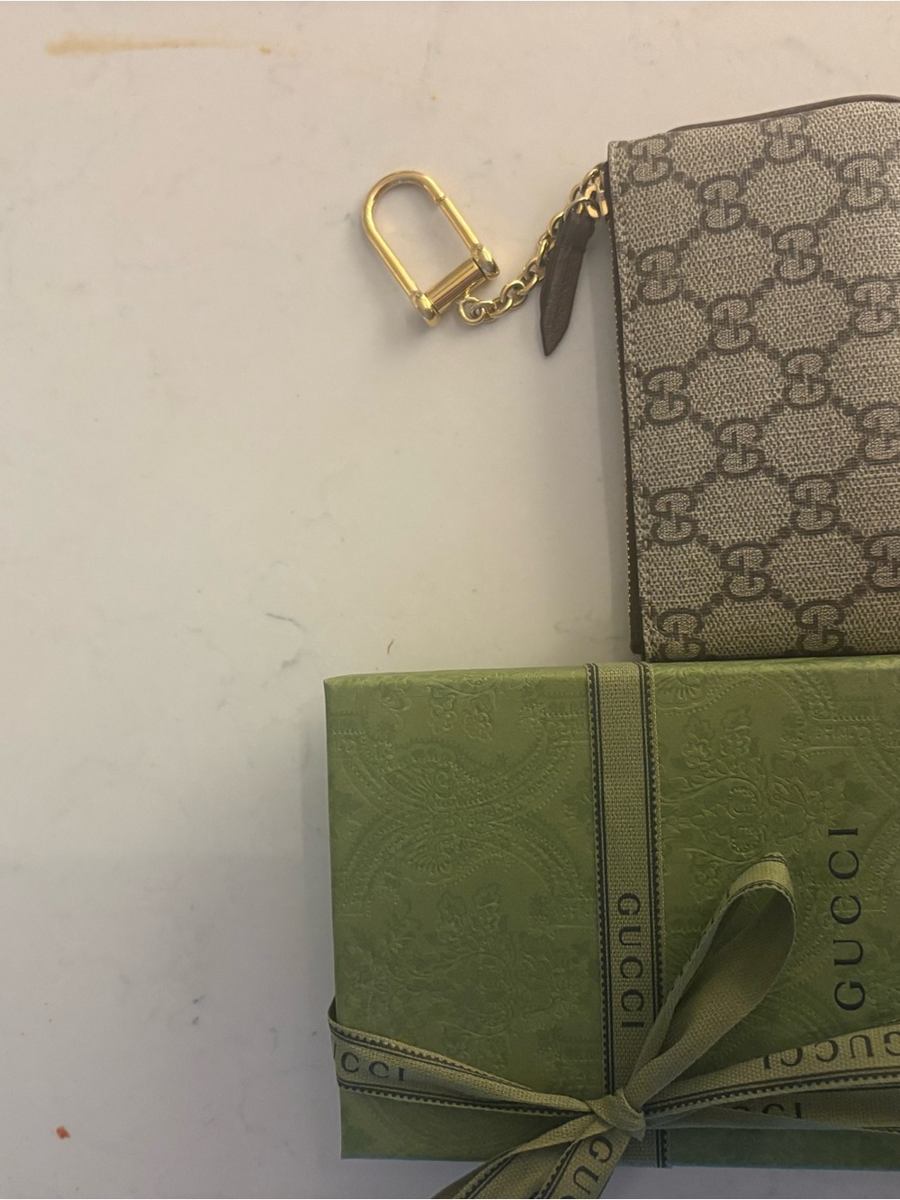 Gucci zip key pouch